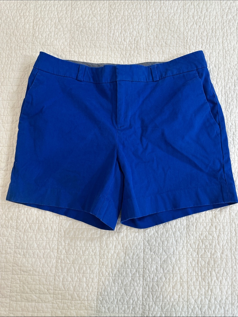 Banana Republic sz 2 Chino Stretch Womens  Royal Blue Casual Shorts Sailor